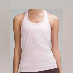 Light pink Lululemon swiftly tech tank
